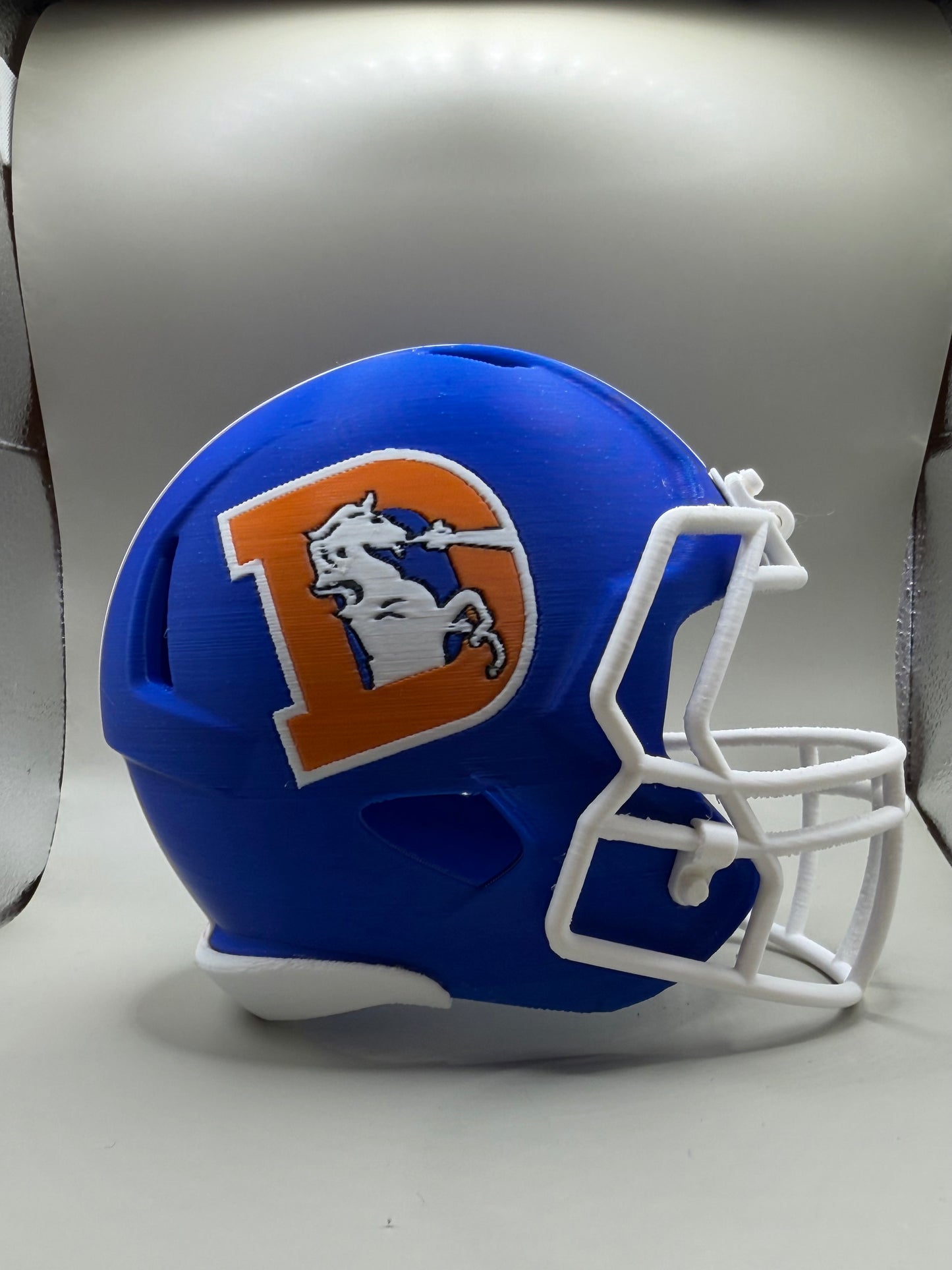 Broncos Helmet 3D printed